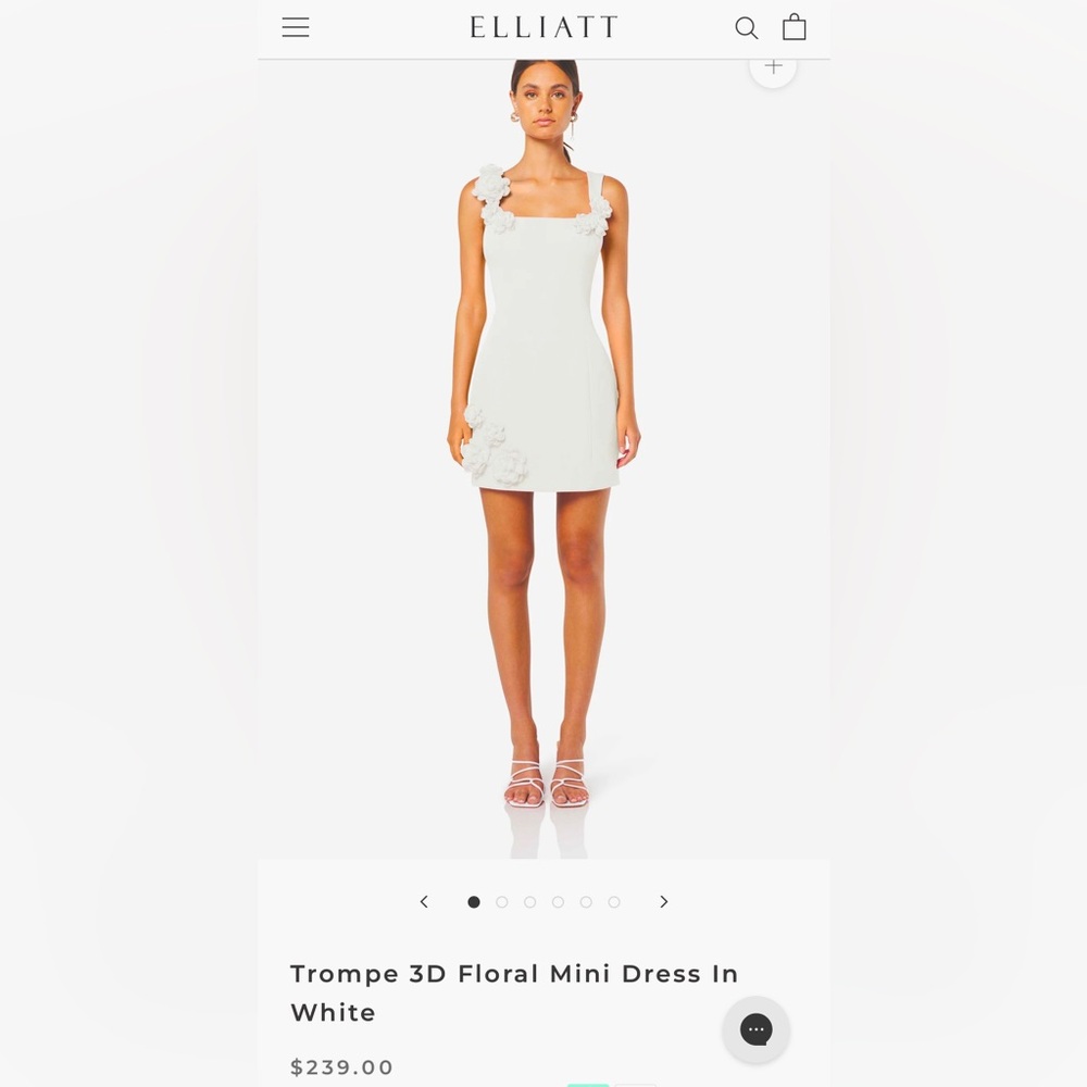 Elliatt Trompe 3D Floral Mini Dress